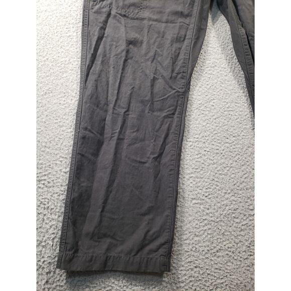 Eddie Bauer Cargo Pants Men's 40x30 Gray Straight Cotton Nylon Hiking Stretch - Picture 2 of 15